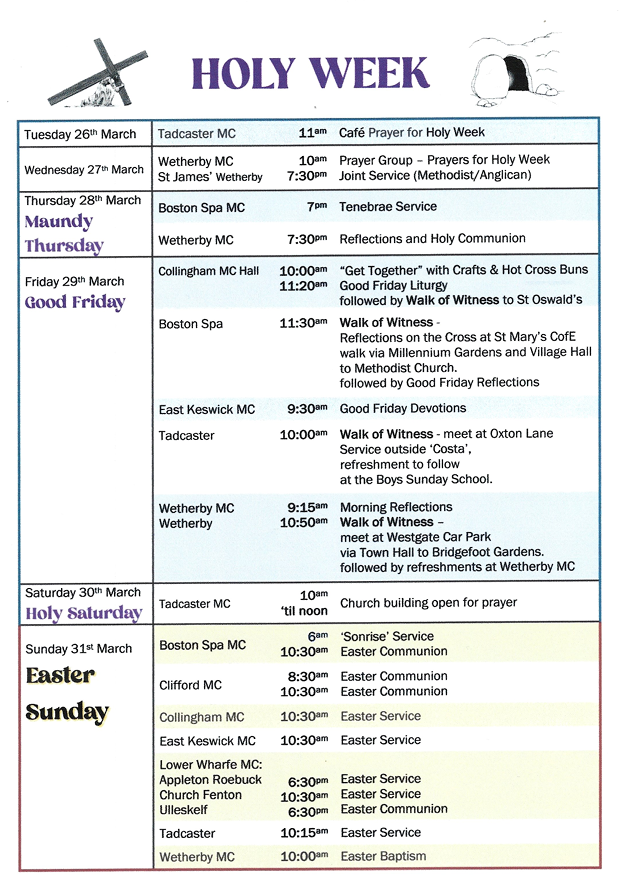 Circuit Holy Week Services
